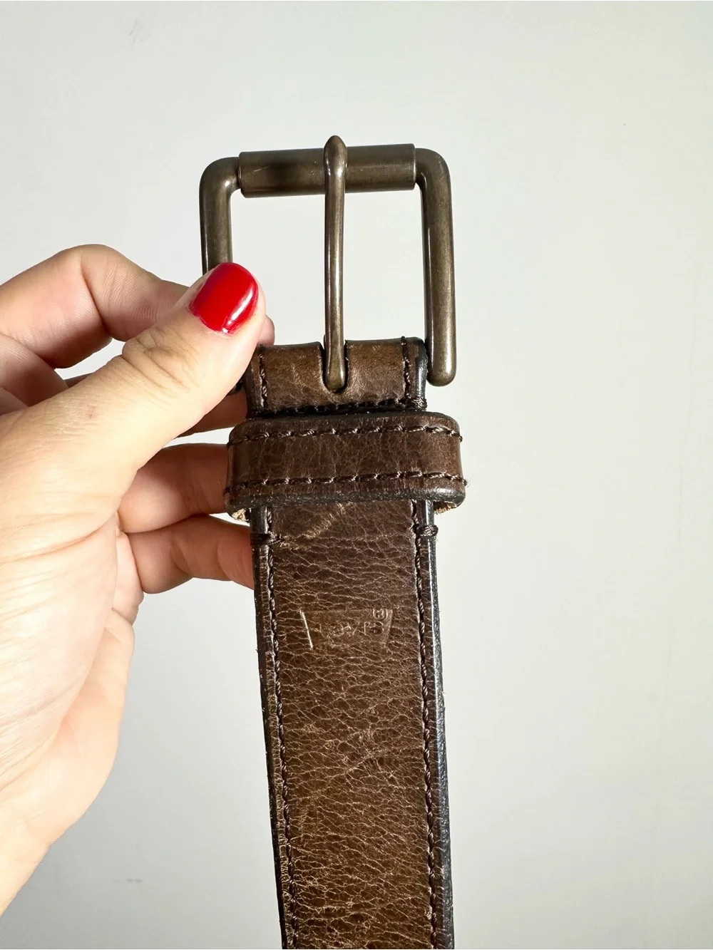 Levi’s Brown Leather Buckle Belt